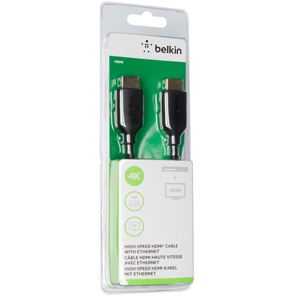 Кабель HDMI цифровой аудио-видео Belkin (F3Y021BT1M) 1 м