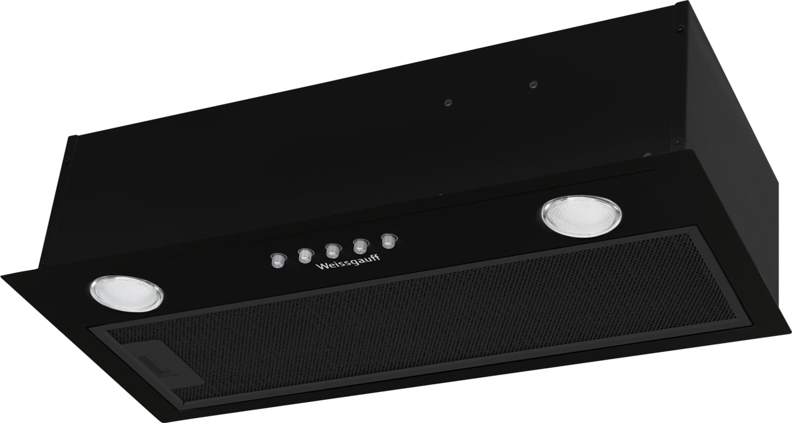 Вытяжка встраиваемая Weissgauff Alpha 50 PB BL