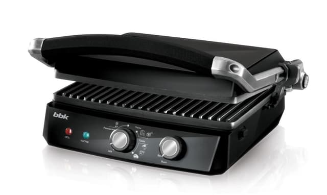 Гриль BBK BEG2002 черный/металлик