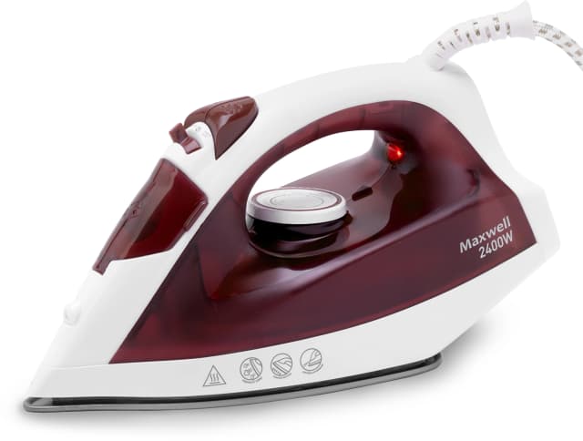 Утюг Maxwell MW-3011 белый/бордовый