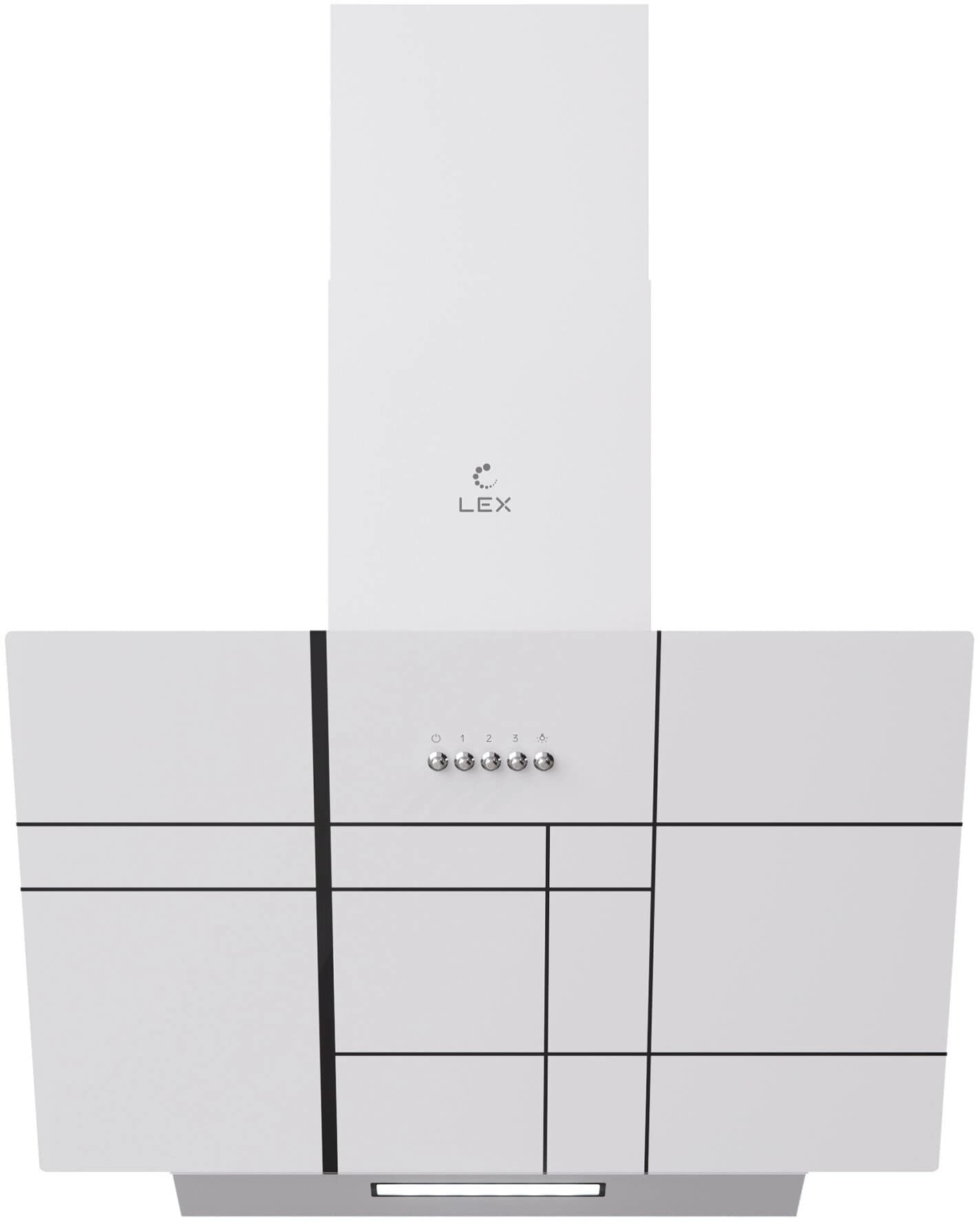 Вытяжка каминная Lex Moza 600 R1 белый