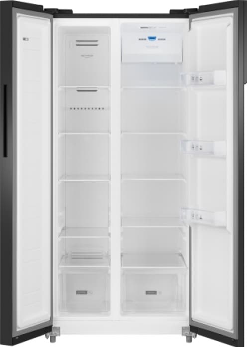 Холодильник Weissgauff WSBS 500 Inverter NoFrost Black Glass