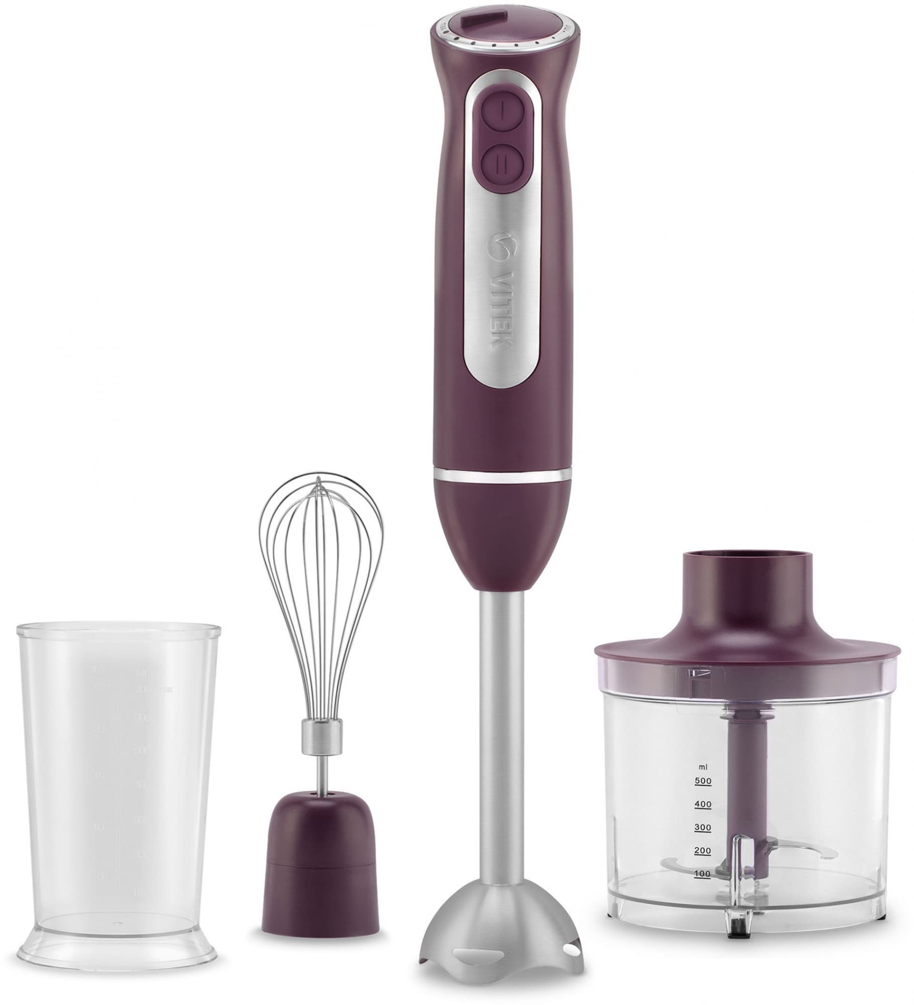 Блендер погружной Vitek VT-8535 бордовый