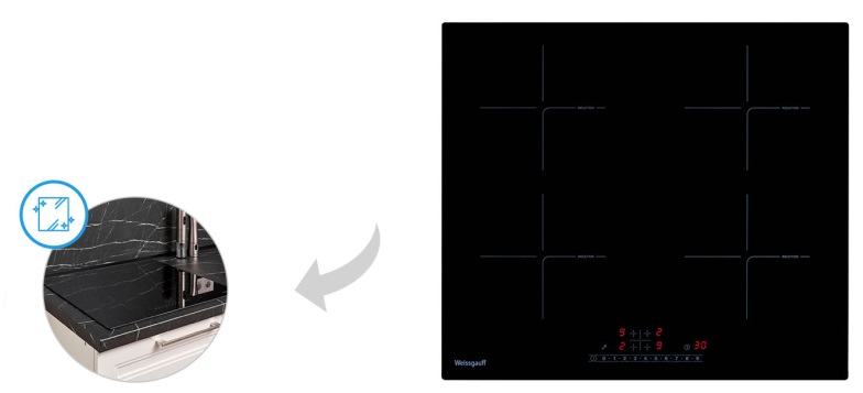 Индукционная варочная панель WEISSGAUFF HI 640 BSC