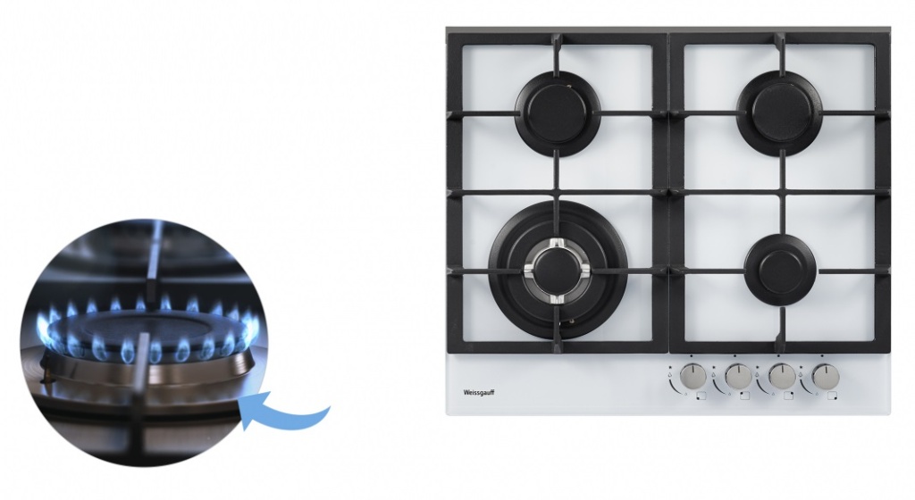Газовая варочная панель WEISSGAUFF HGG 641 WGh