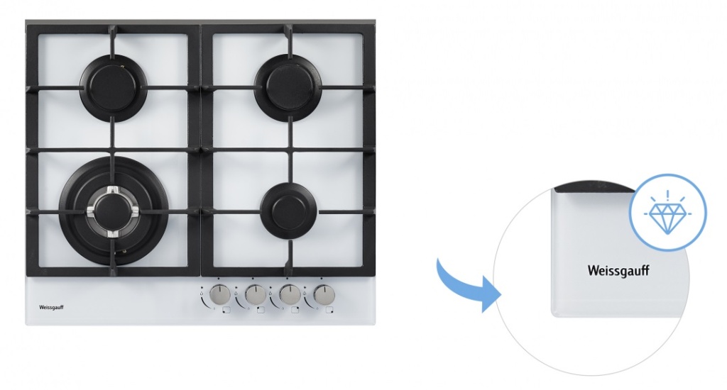 Газовая варочная панель WEISSGAUFF HGG 641 WGh