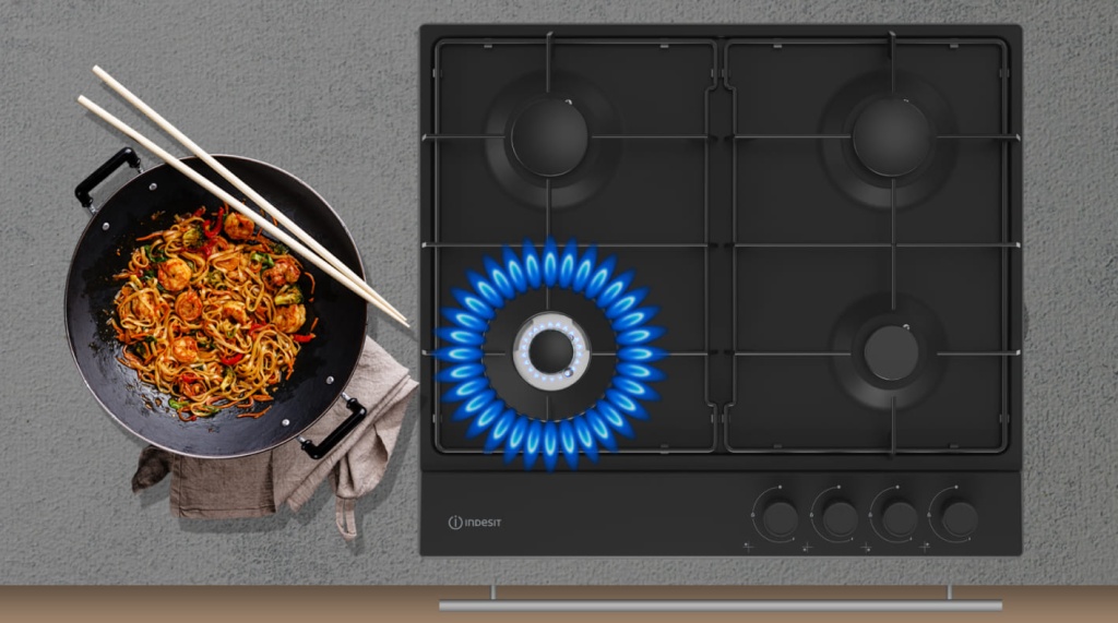 Газовая варочная панель INDESIT THPM 642 W/IX/I