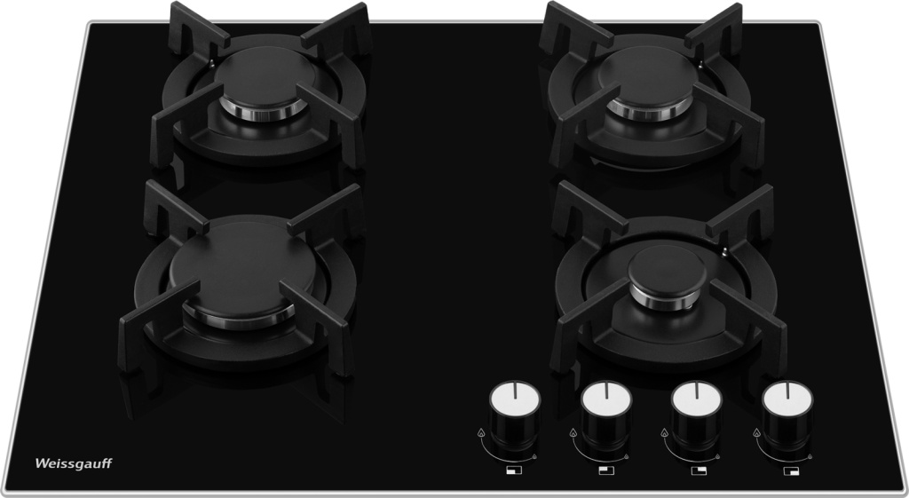 Газовая варочная панель WEISSGAUFF HG 640 BGV Газовая варочная панель WEISSGAUFF HG 640 BGV
