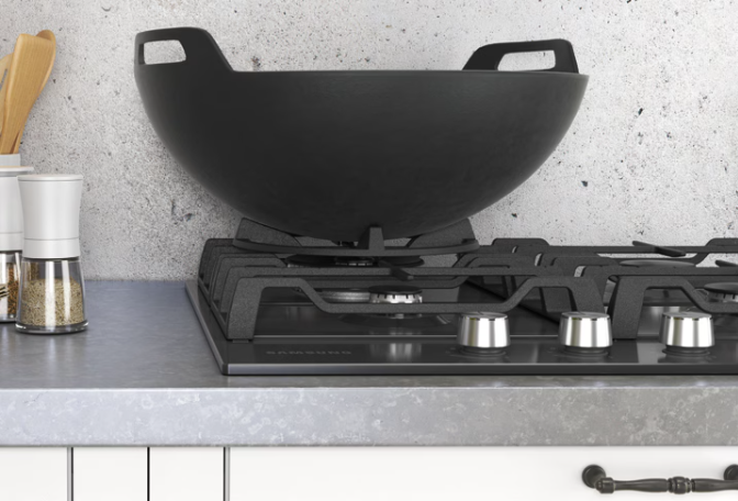 Газовая варочная панель SAMSUNG NA64H3030AK/WT BLACK