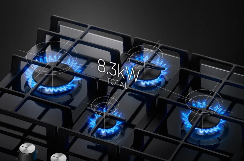 Газовая варочная панель SAMSUNG NA64H3010BK/WT BLACK