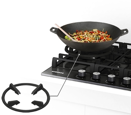 Газовая варочная панель SAMSUNG NA64H3010BK/WT BLACK