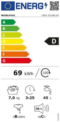 Стиральная машина WHIRLPOOL TDLR7231BS
