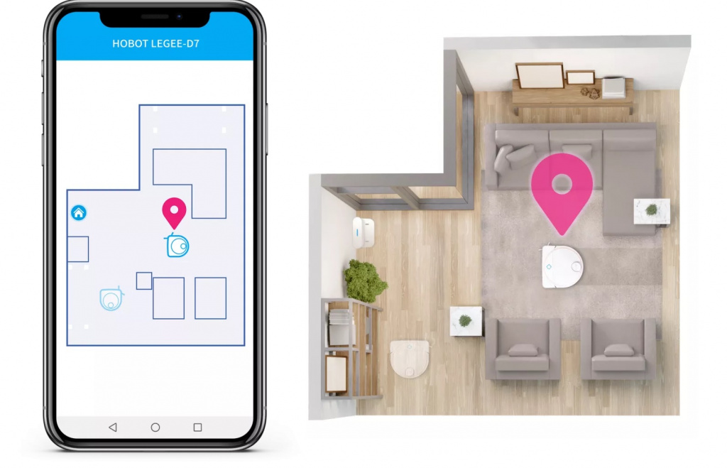 Робот- пылесос Hobot LEGEE-D7
