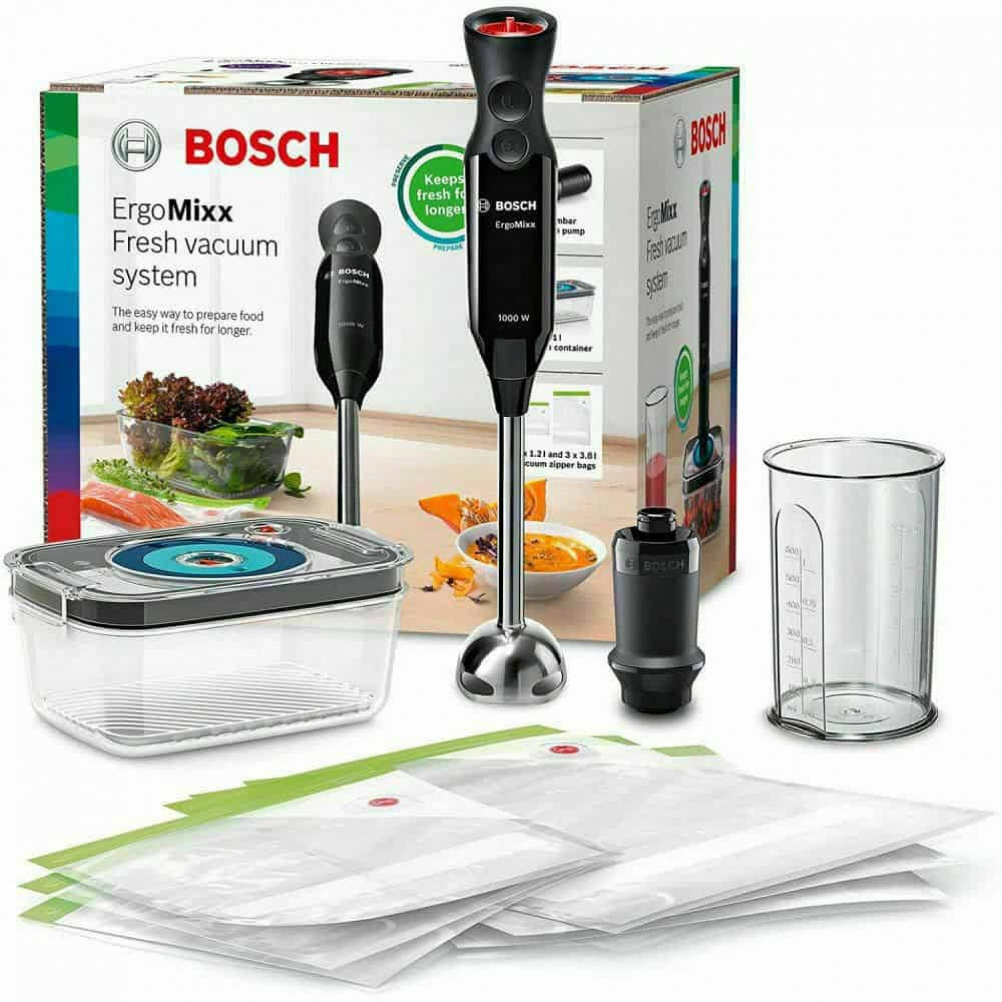 Блендер погружной Bosch ErgoMixx MS6CB61V1 черный, фото 2