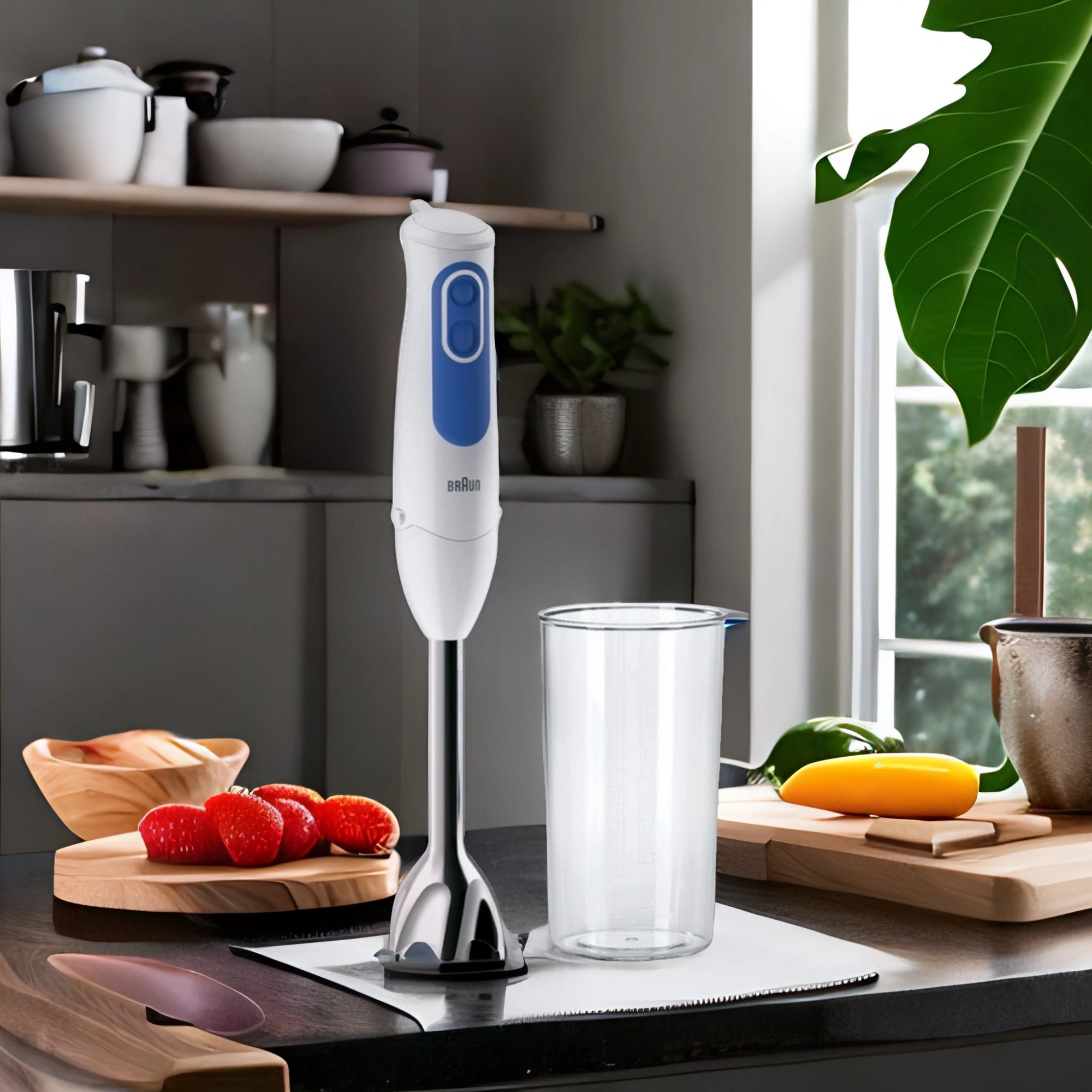 Блендер погружной Braun MQ3000 SMOOTHIE + 700Вт белый, фото 3