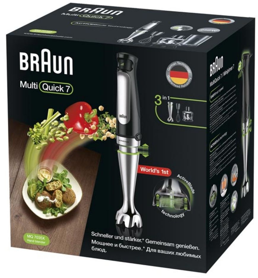 Блендер погружной Braun MQ7035X черный, фото 12