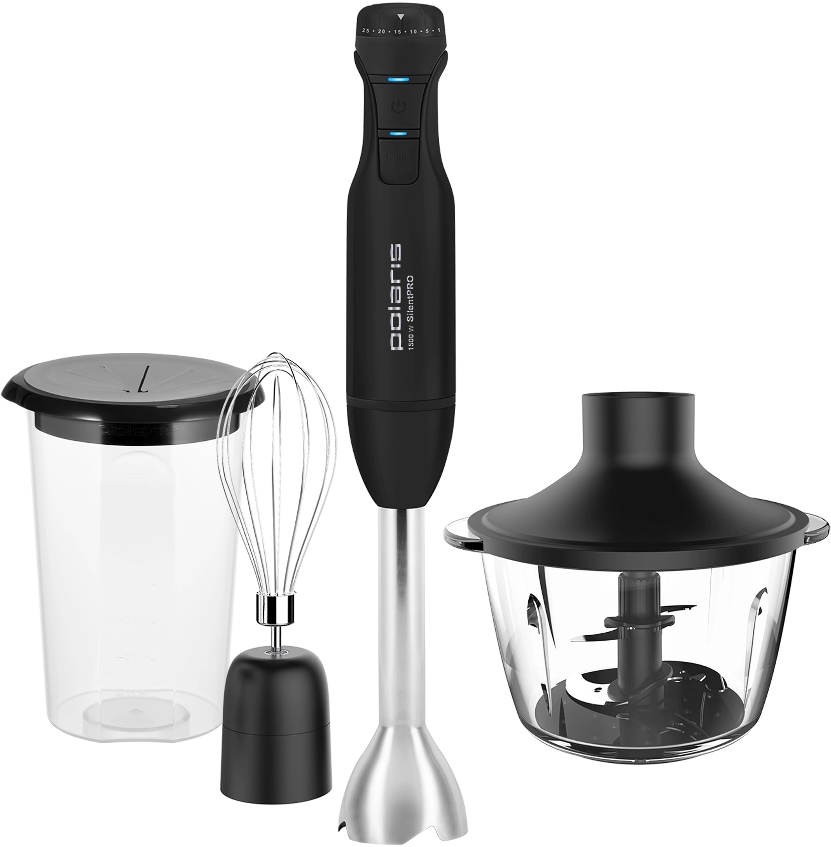 Блендер погружной Polaris PHB 1510GL Silent черный