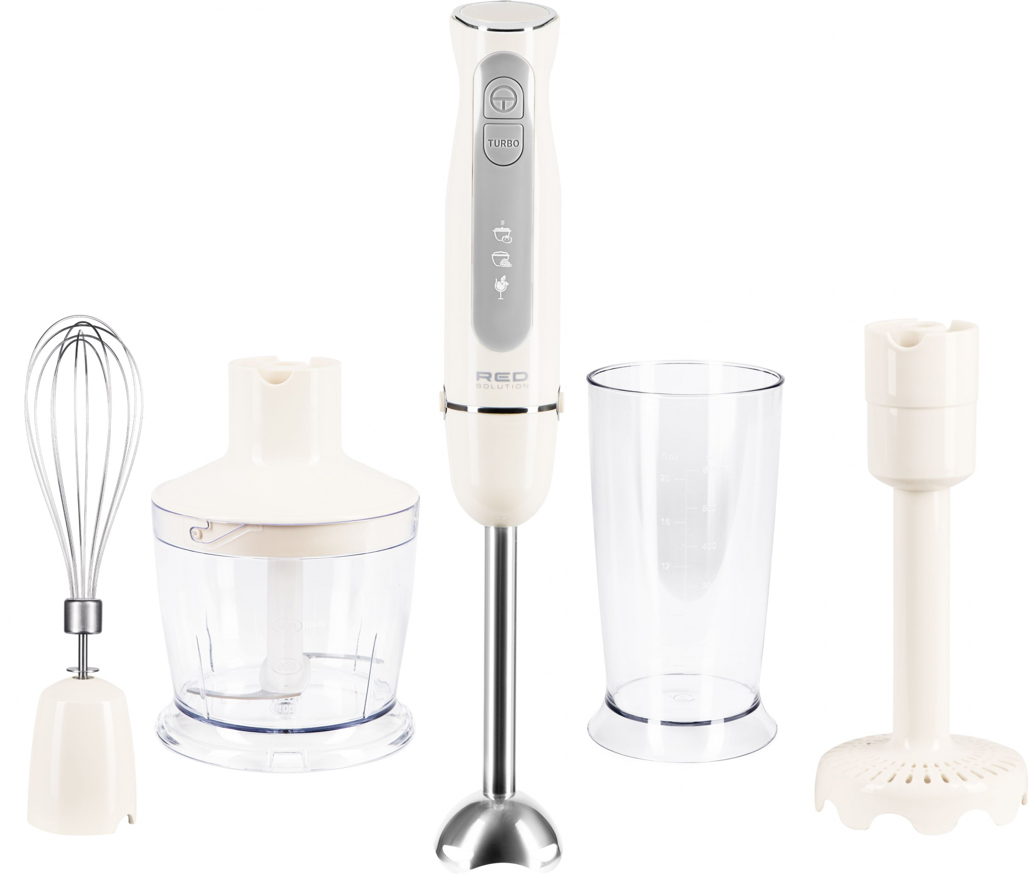 Блендер погружной Red Solution RHB-2994 1300Вт бежевый/серый, фото 10