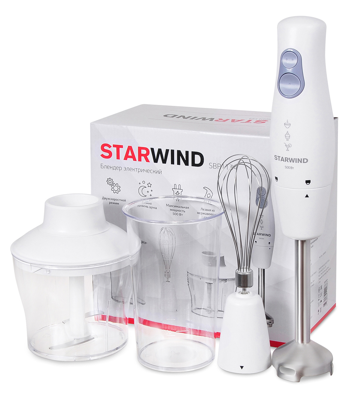 Блендер погружной Starwind SBP1134 белый, фото 9