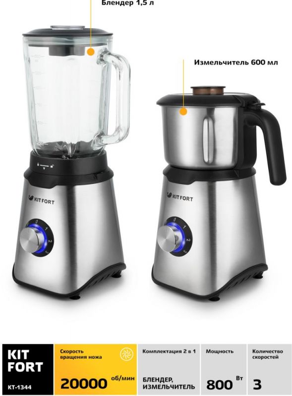 Блендер стационарный Kitfort КТ-1344, фото 6