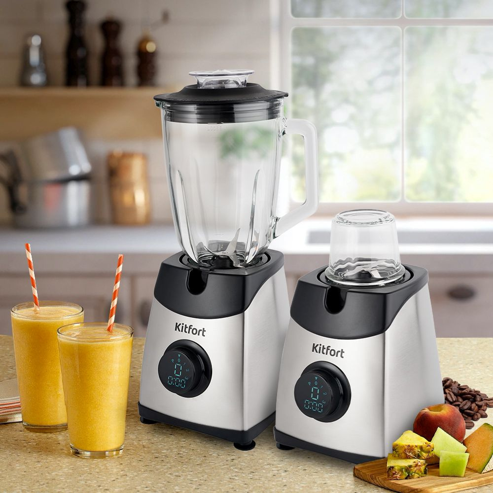 Блендер стационарный Kitfort KT-1394 серебристый, фото 3