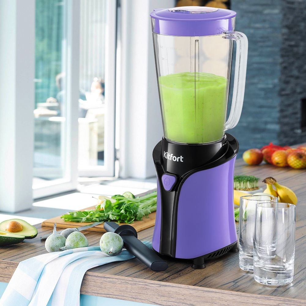 Блендер стационарный Kitfort KT-3034-1 фиолетовый, фото 2