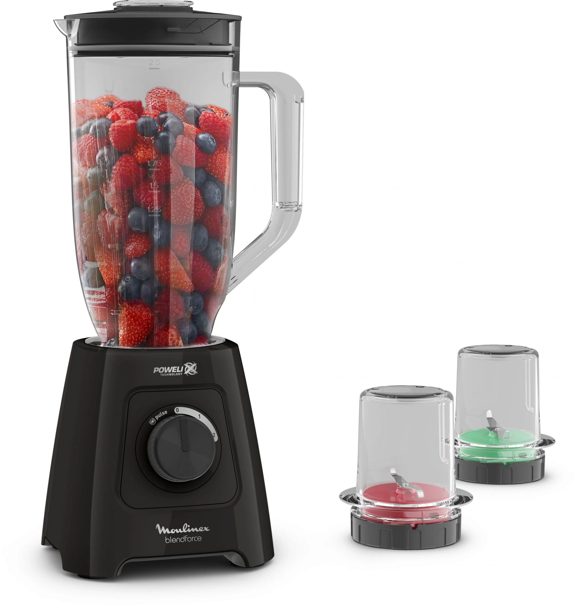 Блендер стационарный Moulinex Blendforce LM458810 черный, фото 2