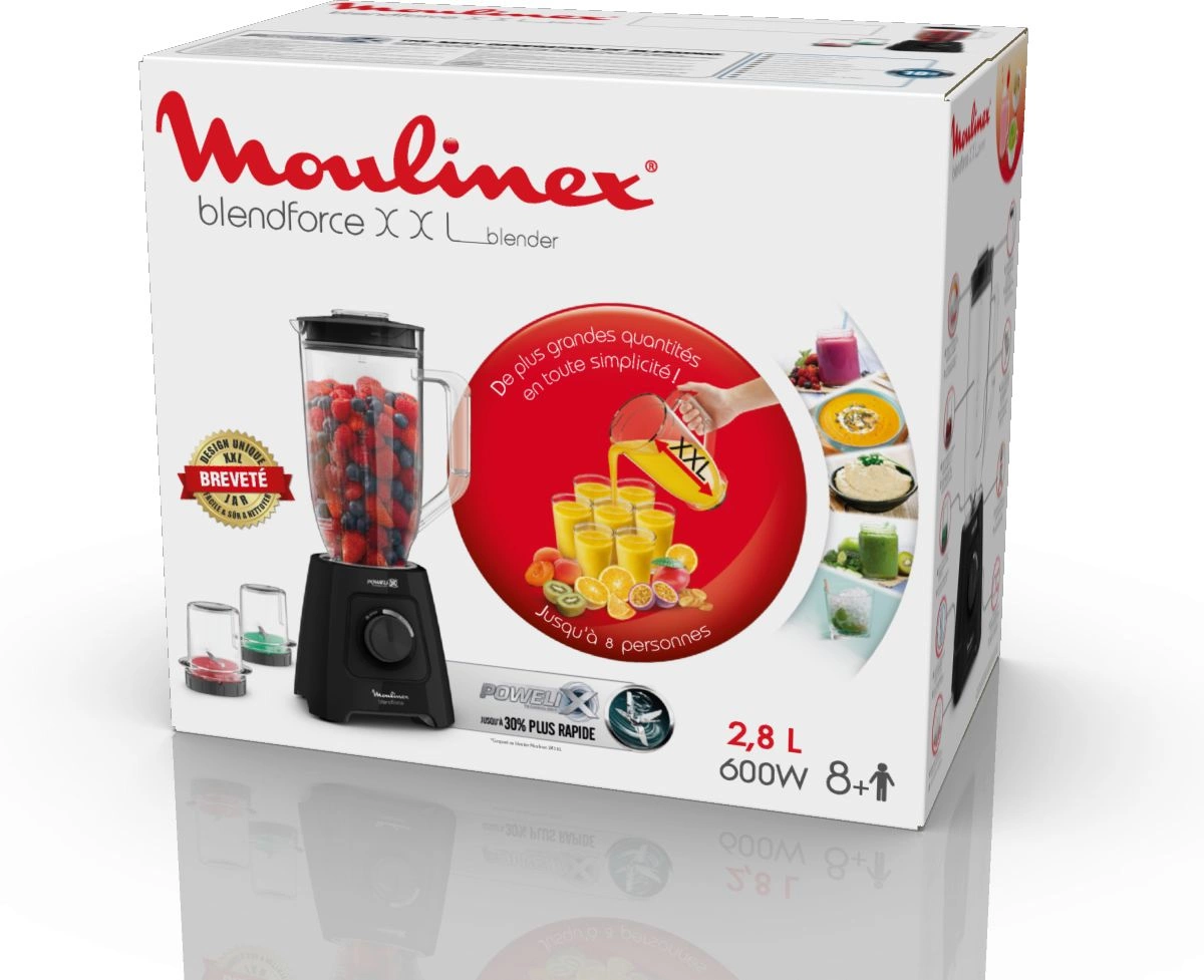 Блендер стационарный Moulinex Blendforce LM458810 черный, фото 8