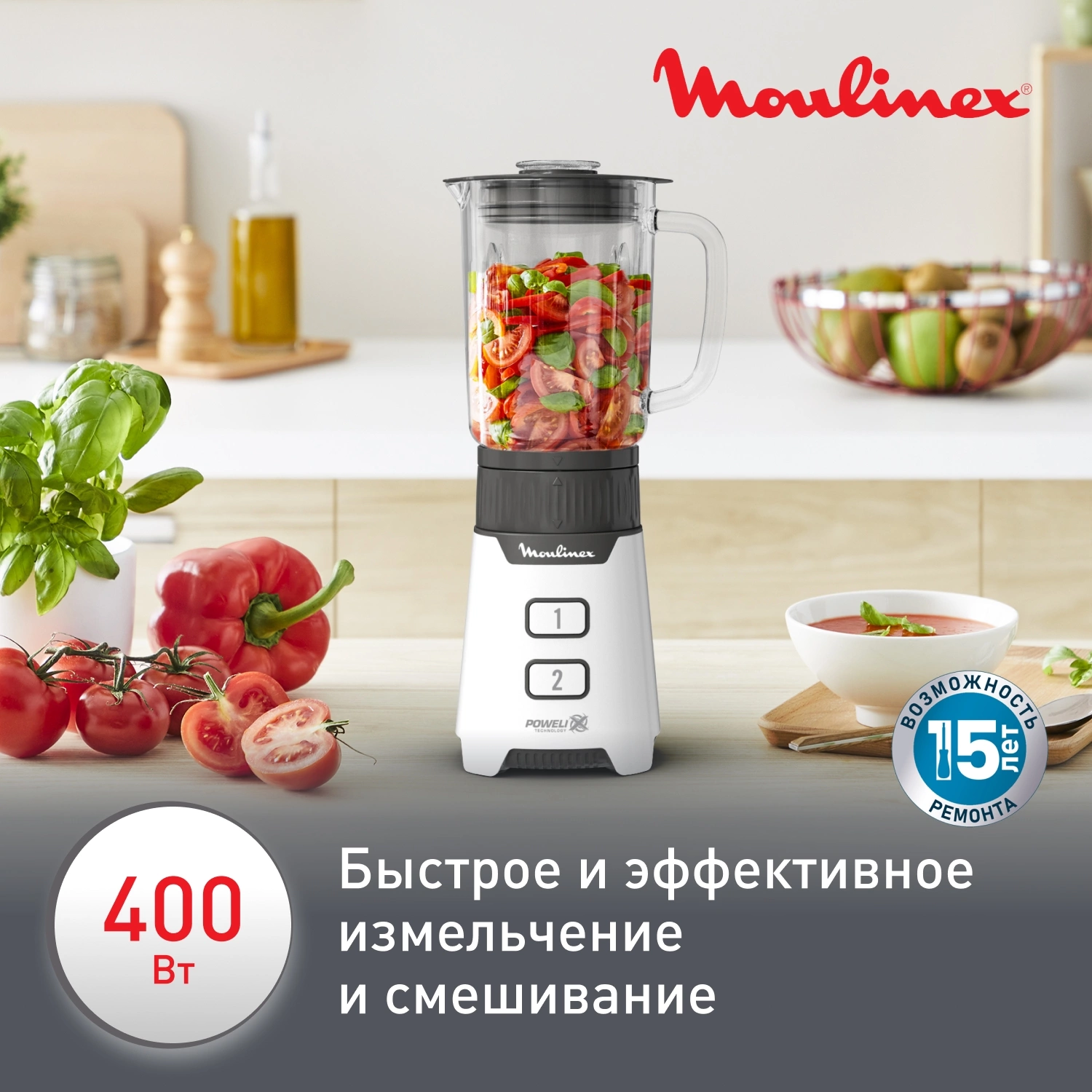 Блендер стационарный Moulinex LM16L110, фото 4