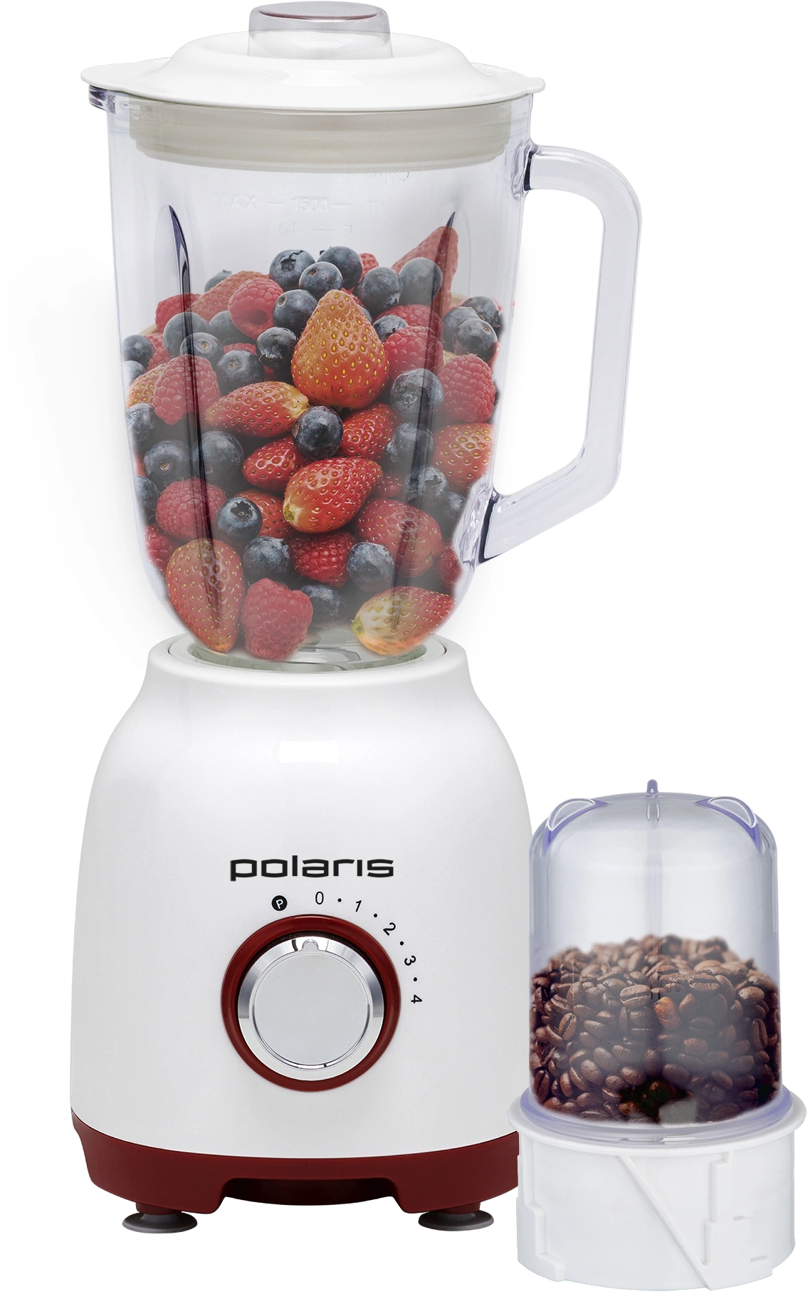 Блендер стационарный Polaris PTB 0821G белый