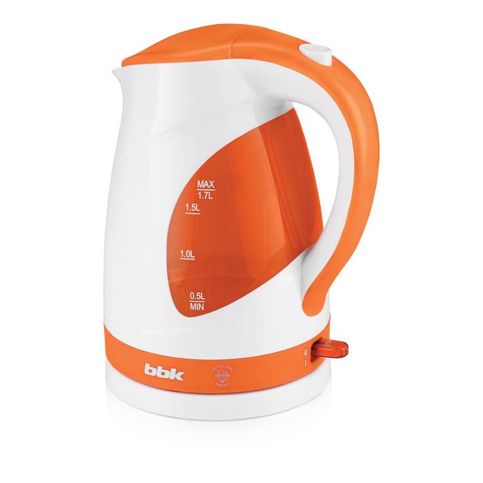 Чайник BBK EK1700P WHITE/ORANGE, фото 2