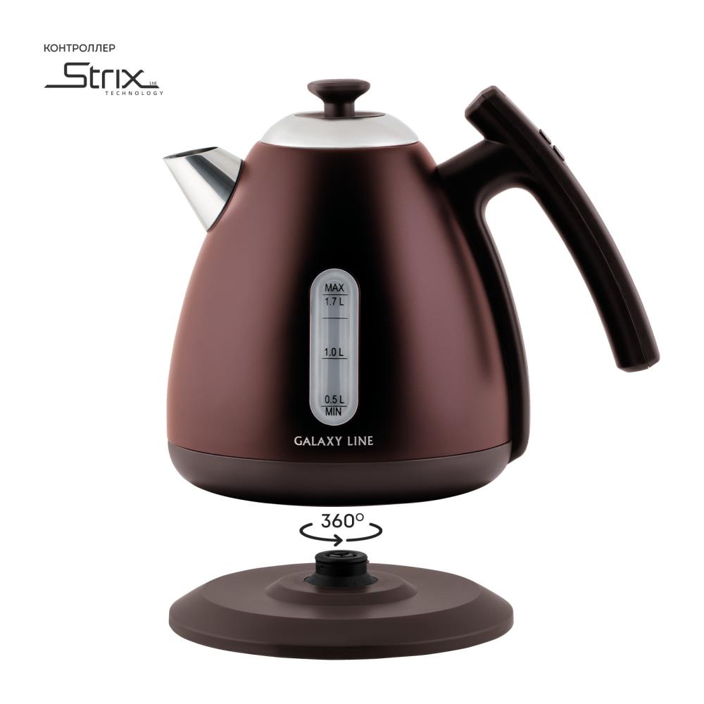 Чайник GALAXY LINE GL0343 CHOCOLATE, фото 5