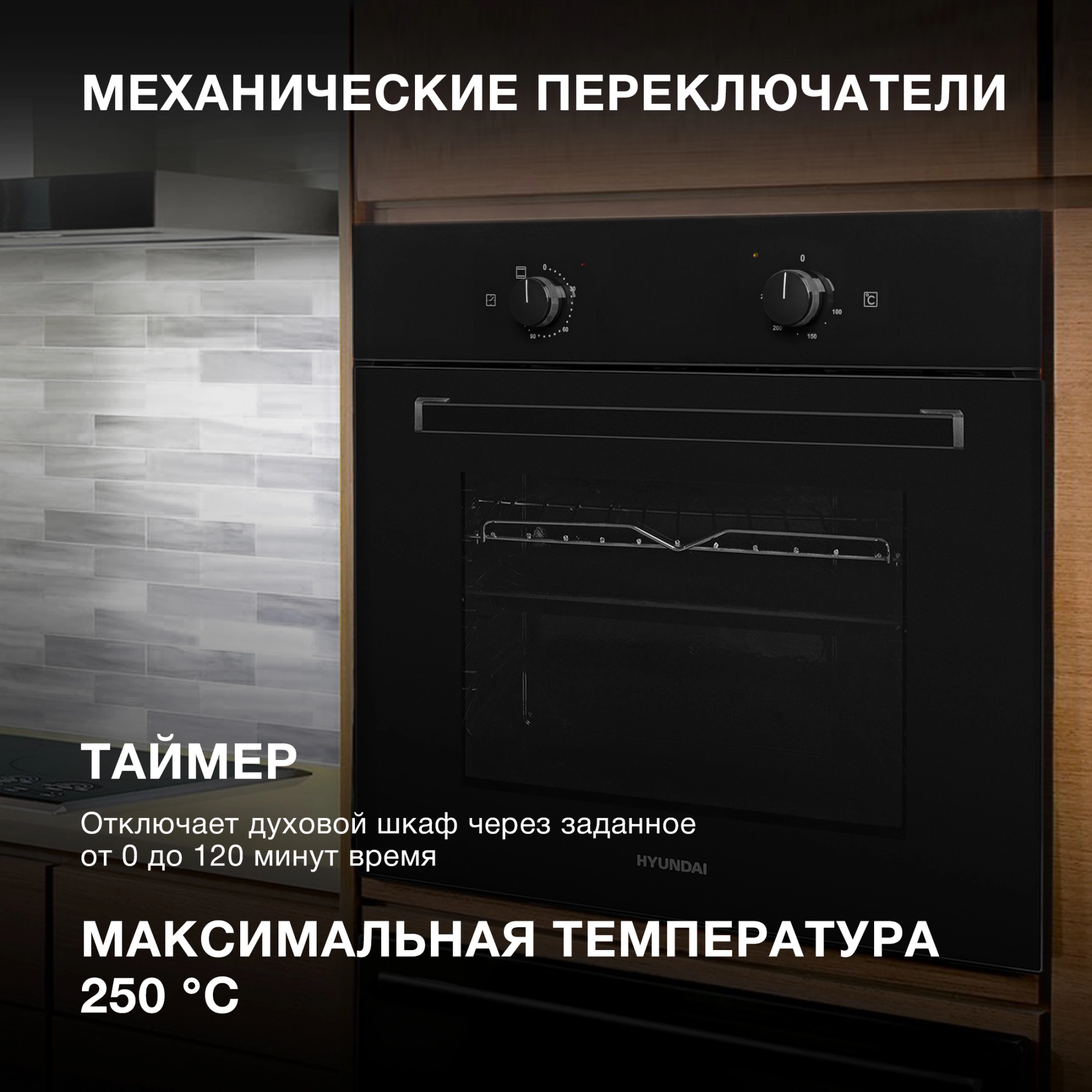 Духовой шкаф Электрический Hyundai 6003.01 BG, фото 19