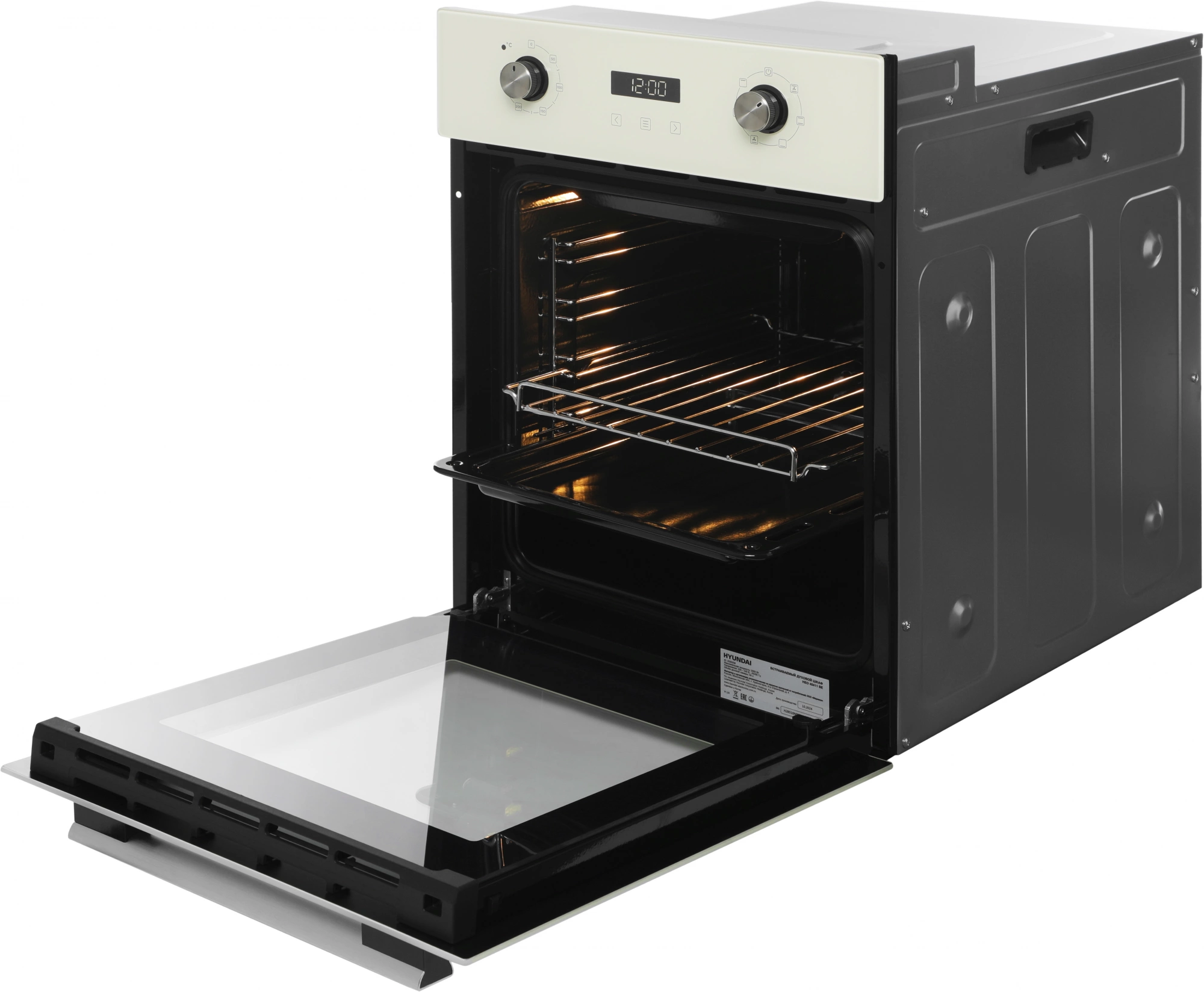 Духовой шкаф Электрический Hyundai HEO 45411 BE, фото 8