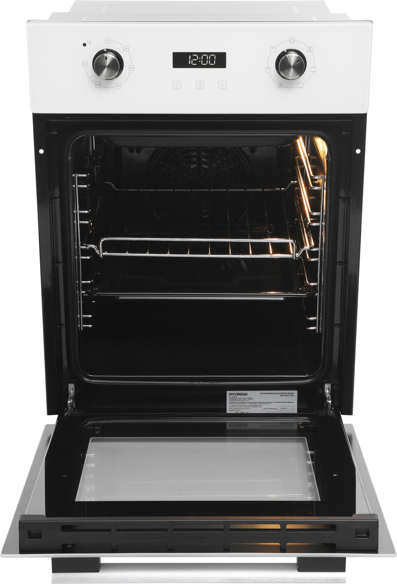 Духовой шкаф Электрический Hyundai HEO 45411 WG, фото 6