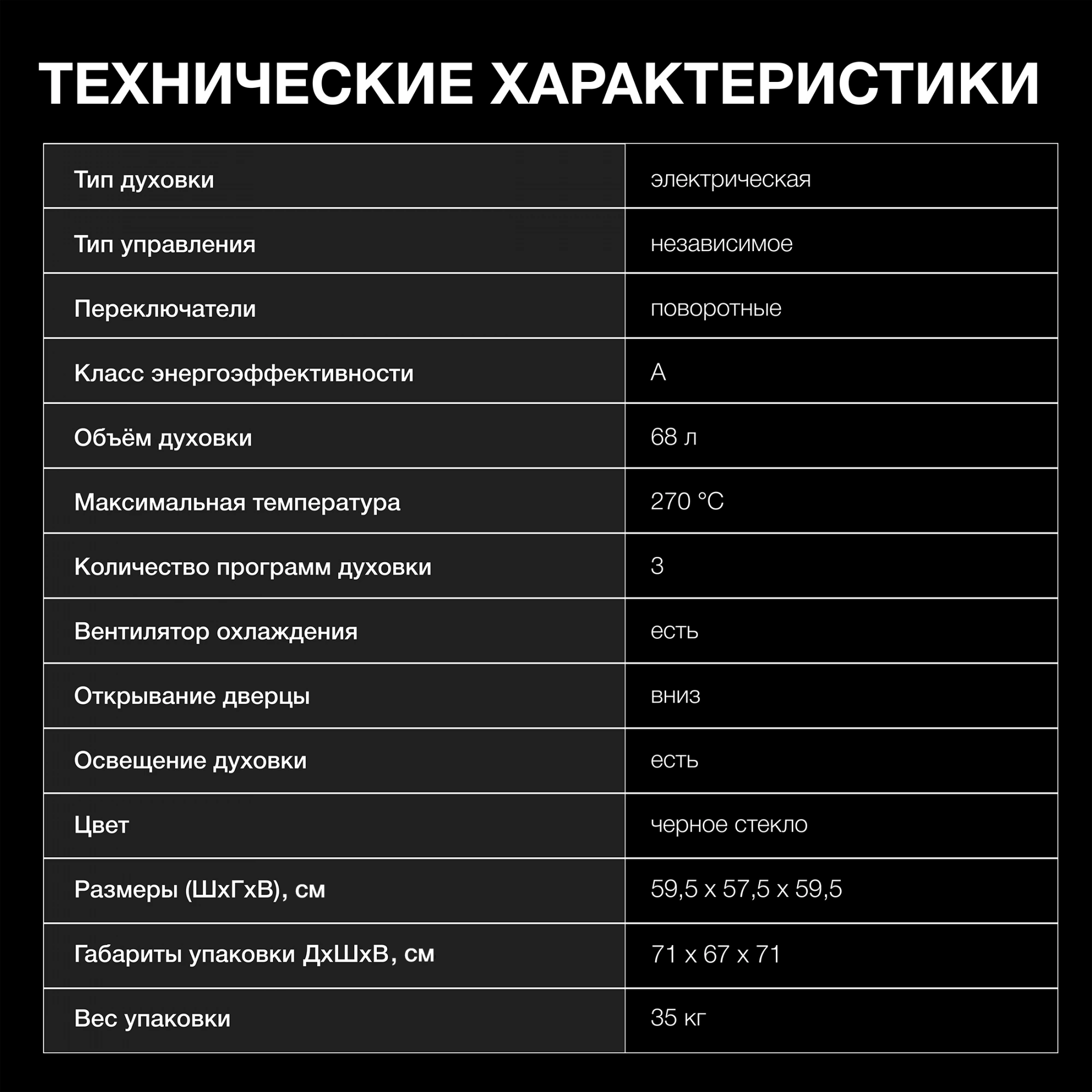 Духовой шкаф Электрический Hyundai HEO 6230 BG, превью предыдущего фото