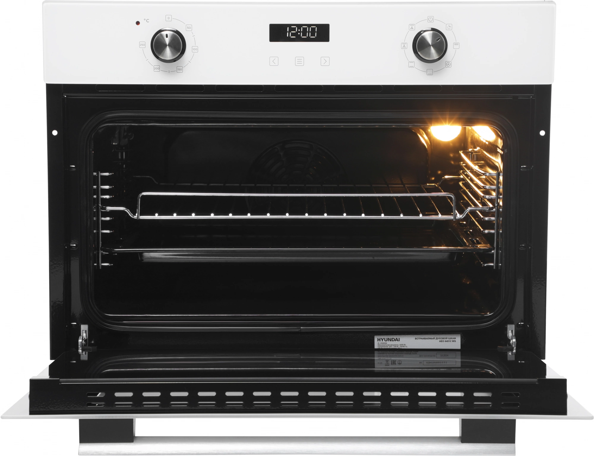 Духовой шкаф Электрический Hyundai HEO 64512 WG, фото 15