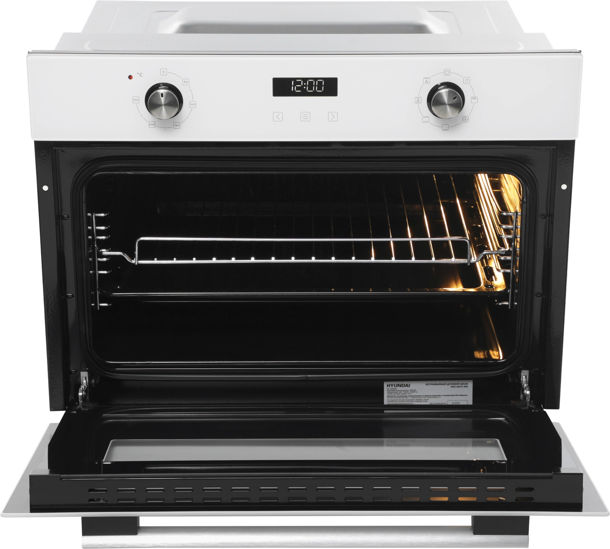 Духовой шкаф Электрический Hyundai HEO 64512 WG, фото 16