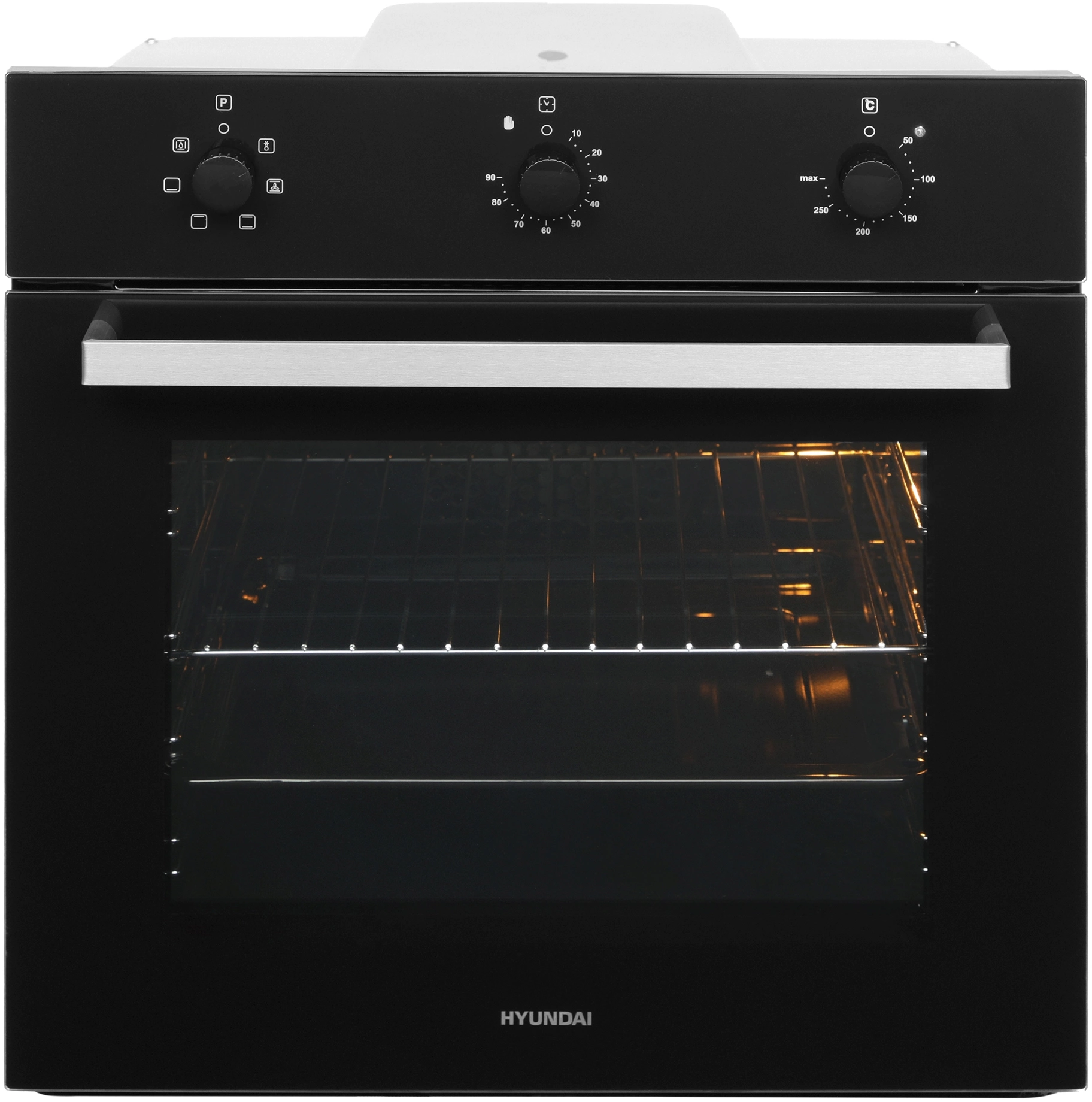 Духовой шкаф Электрический Hyundai HEO 6631 BG, фото 3