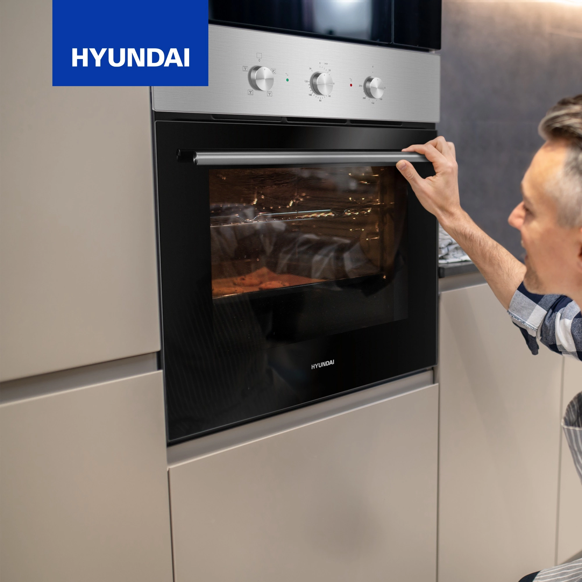 Духовой шкаф Электрический Hyundai HEO 6632 IX, фото 15