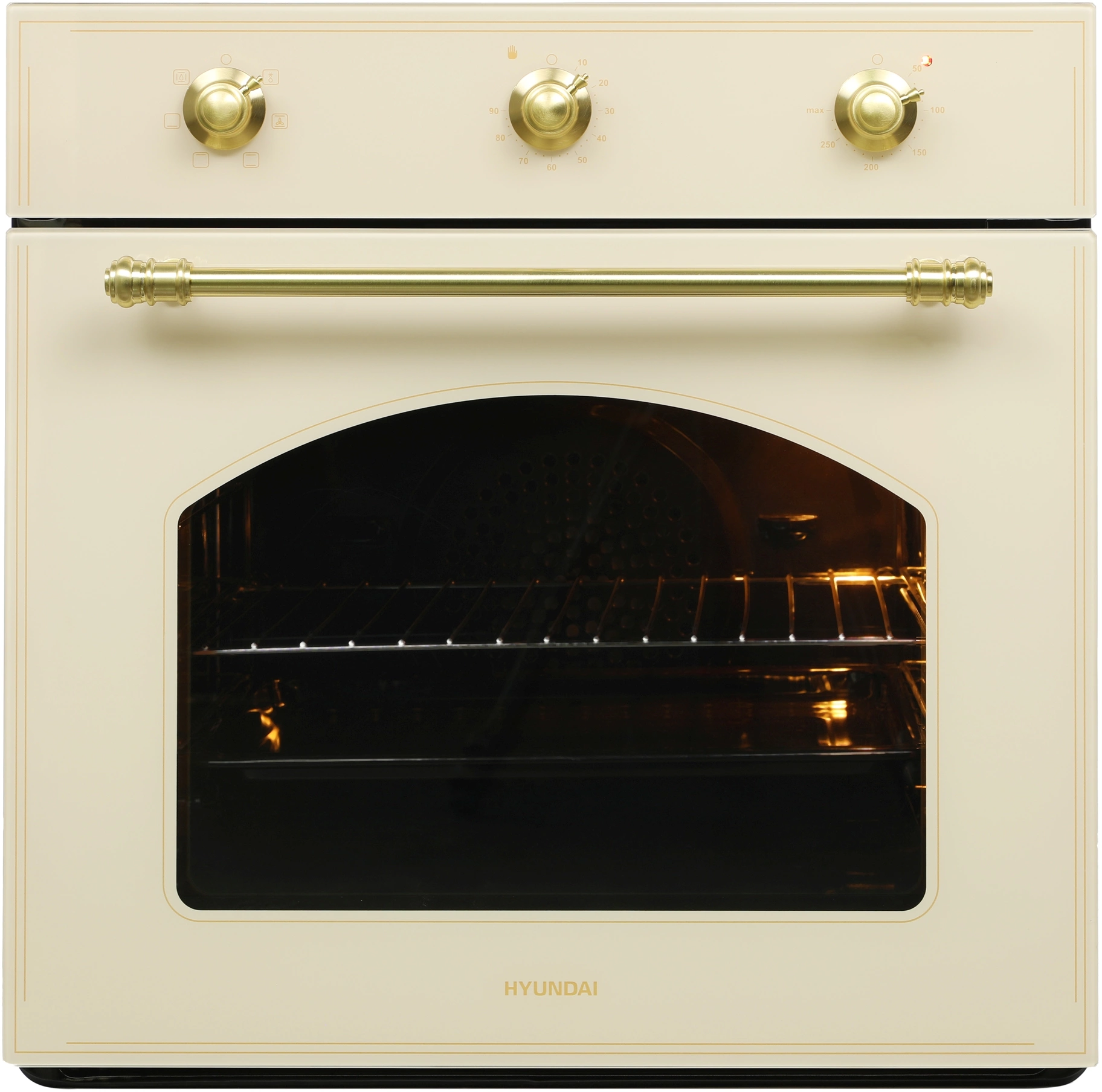 Духовой шкаф Электрический Hyundai HEO 6634 BE, фото 2