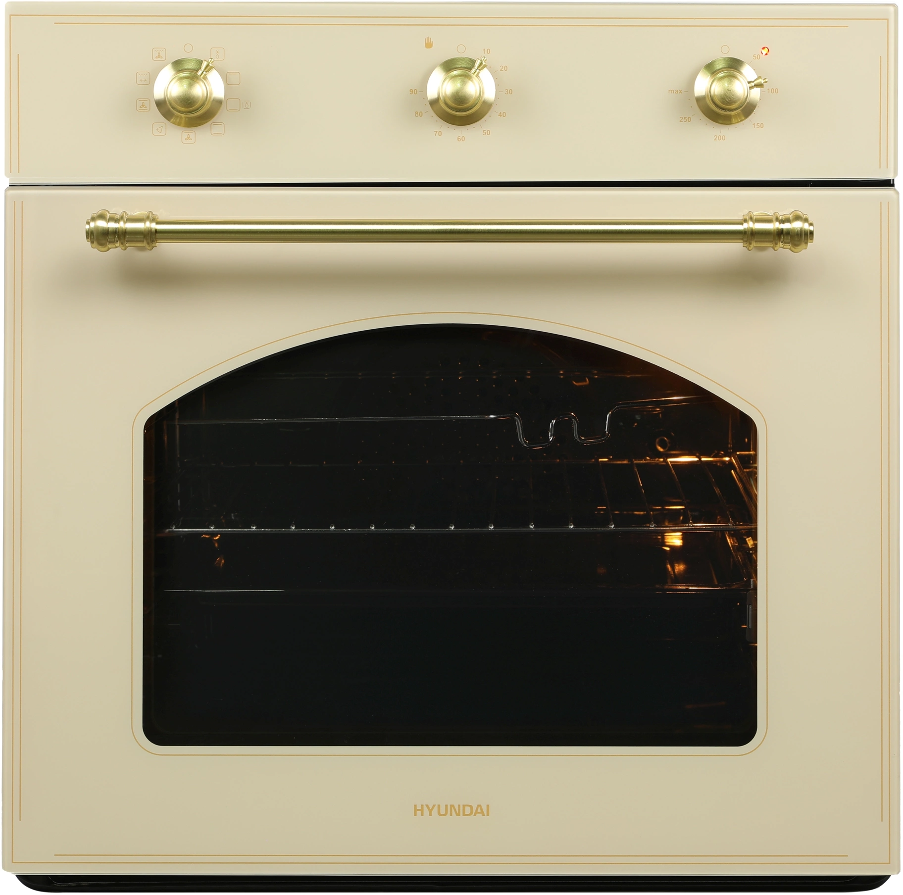Духовой шкаф Электрический Hyundai HEO 6637 BE, фото 2
