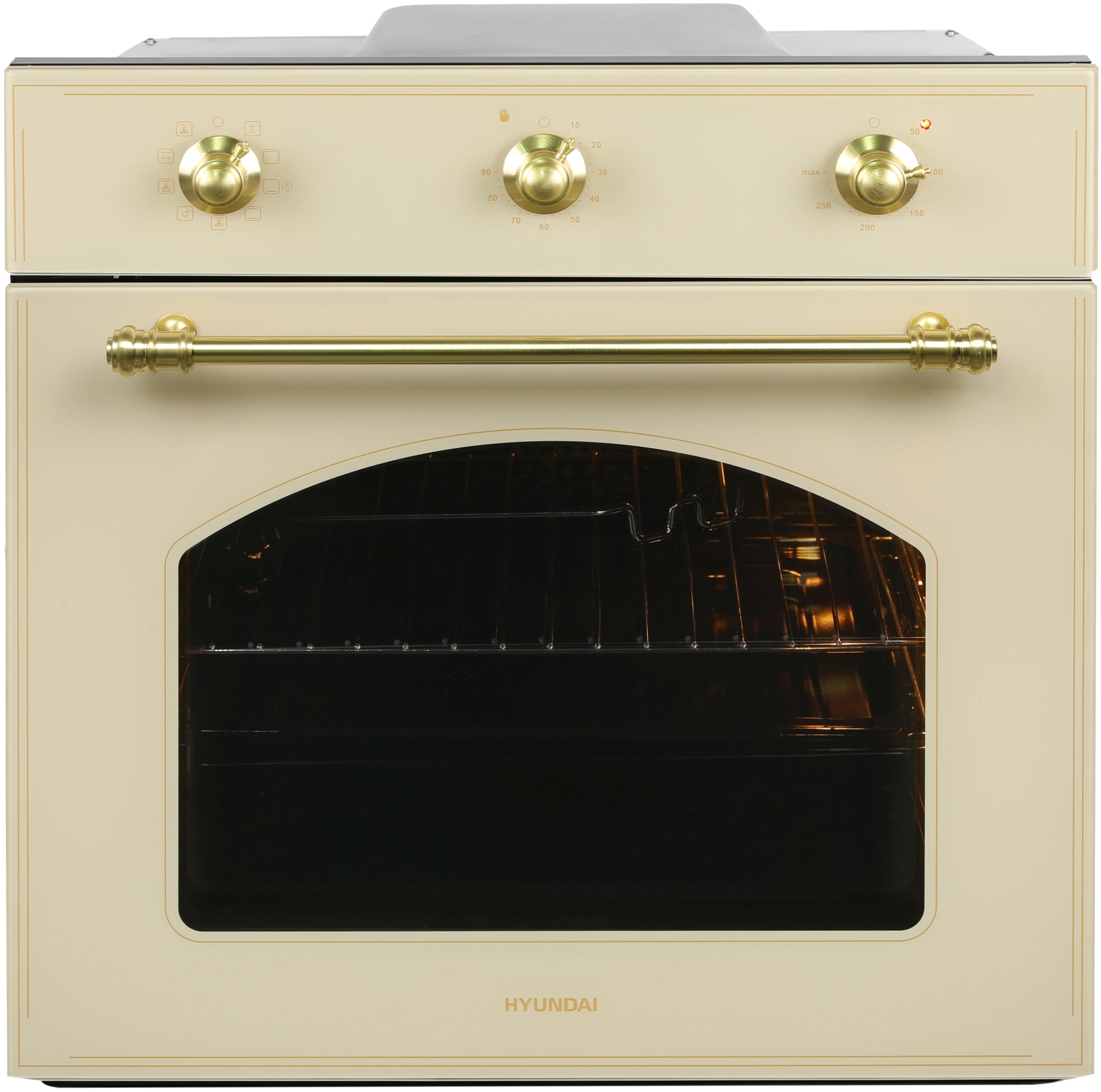 Духовой шкаф Электрический Hyundai HEO 6637 BE, фото 3