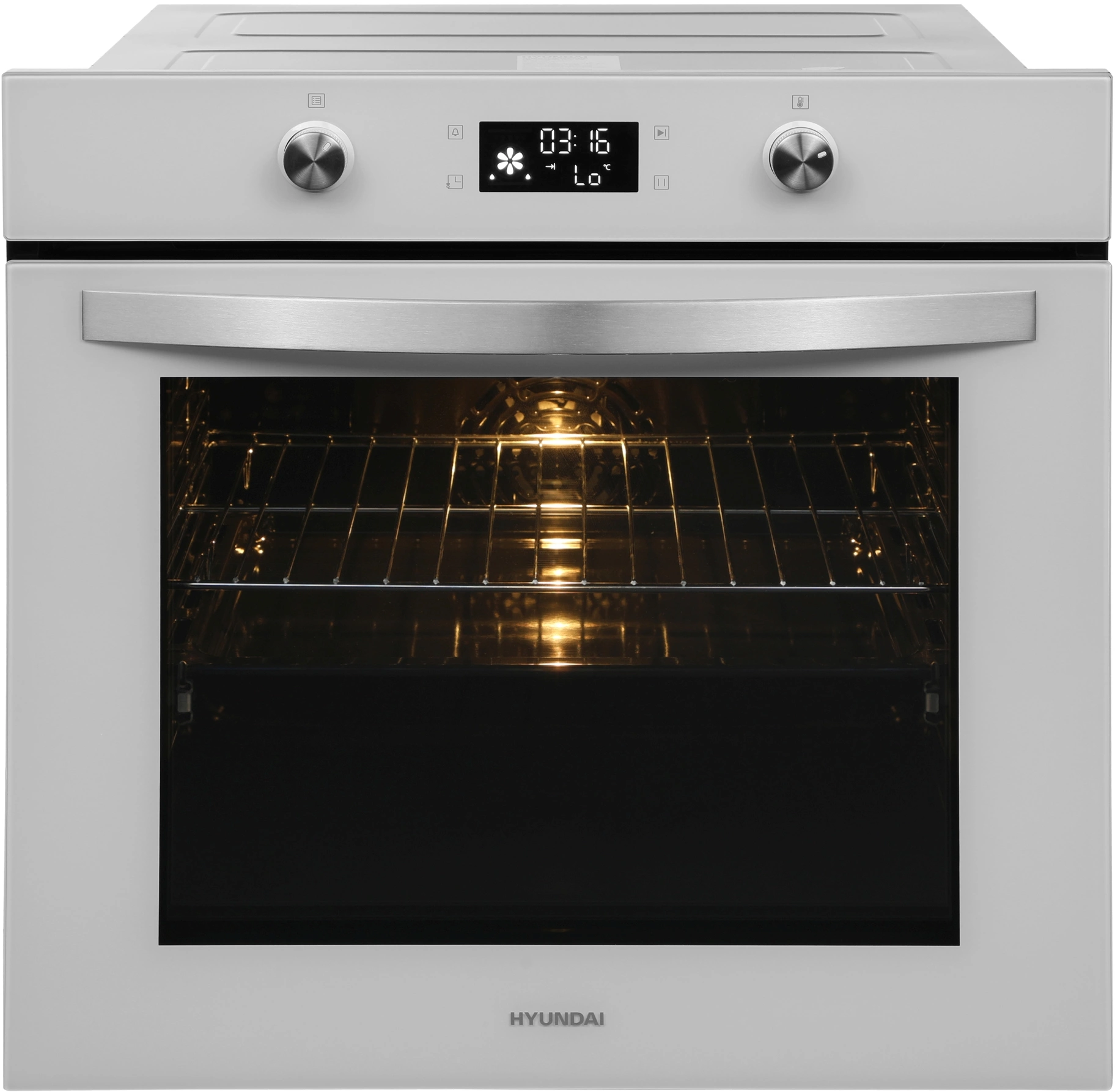 Духовой шкаф Электрический Hyundai HEO 6646 WG, фото 14