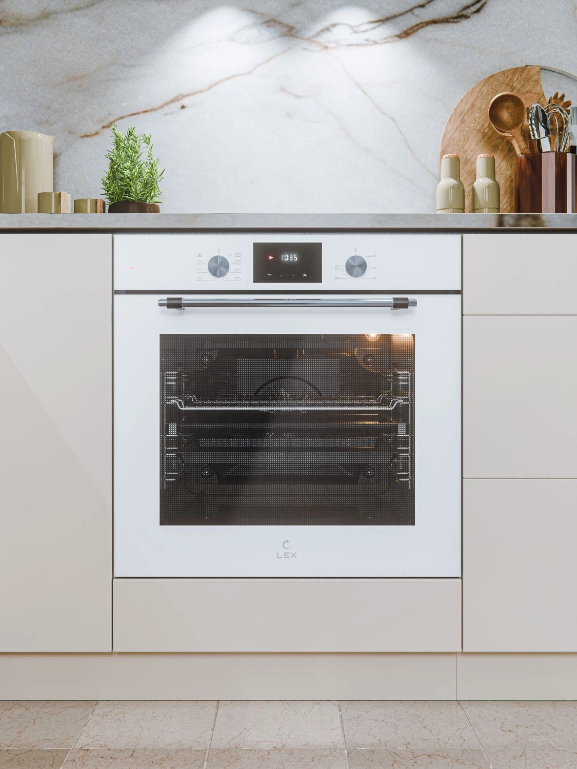 Духовой шкаф Электрический Lex EDP 680 WH MAX, фото 7