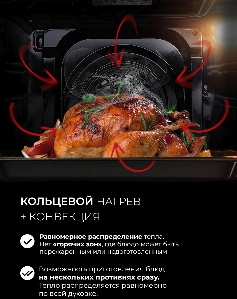 Духовой шкаф Электрический Lex EDS 1000 WH, фото 8