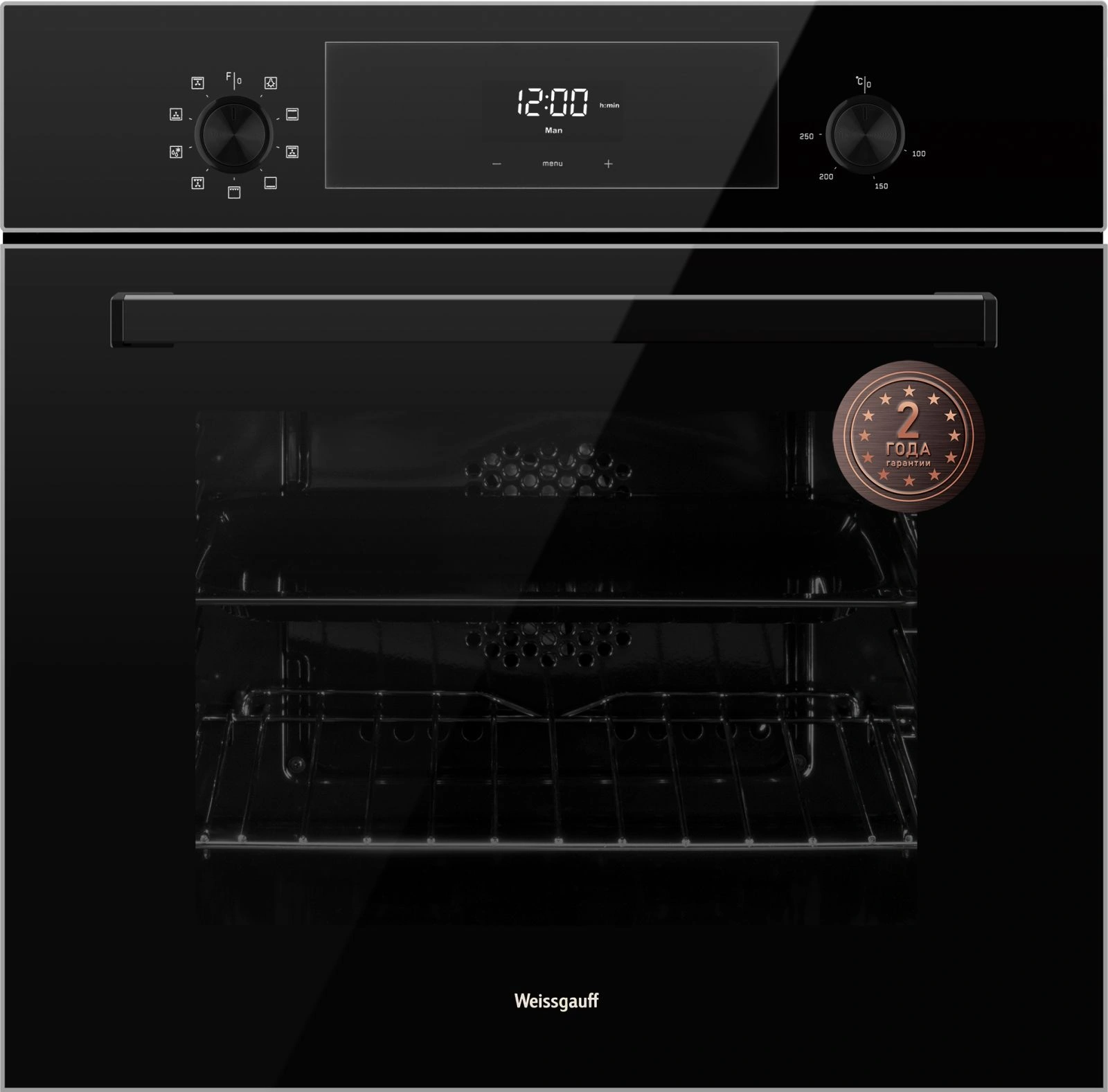 Духовой шкаф Электрический Weissgauff EOV 306 SB Black Edition, превью следующего фото