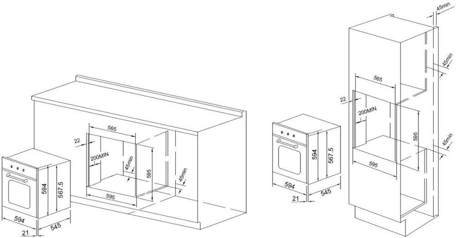 Духовой шкаф GRAUDE BE 60.3 W, фото 3