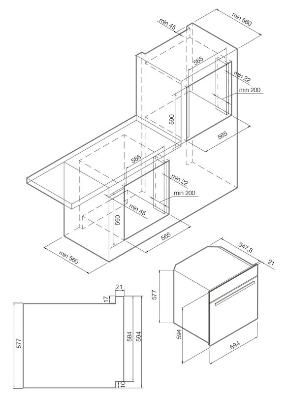 Духовой шкаф GRAUDE BK 60.3 S, фото 4