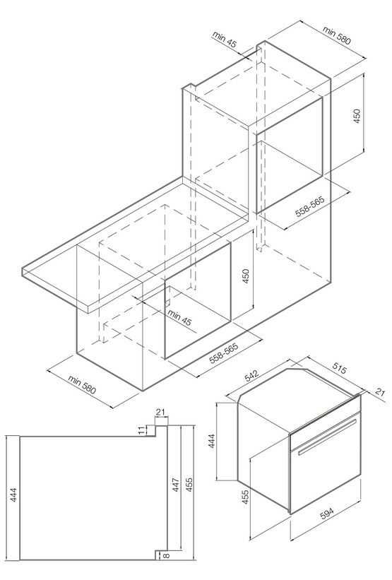 Духовой шкаф GRAUDE MWG 45.0 W, фото 4